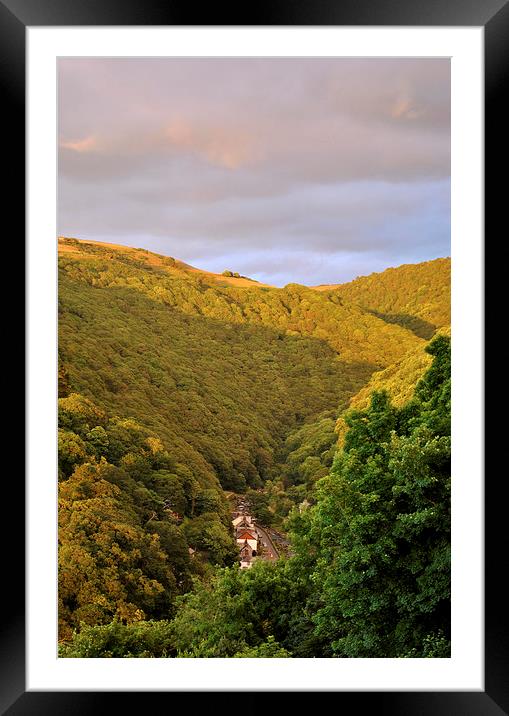 Tors Road, Lynmouth  Framed Mounted Print by graham young