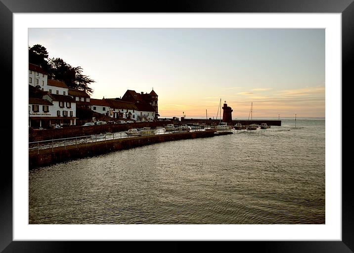 A Lynmouth Evening  Framed Mounted Print by graham young
