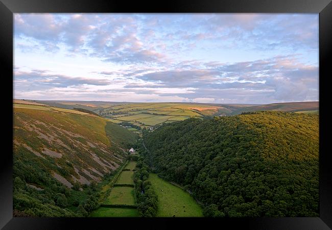 Exmoor from County Gate  Framed Print by graham young