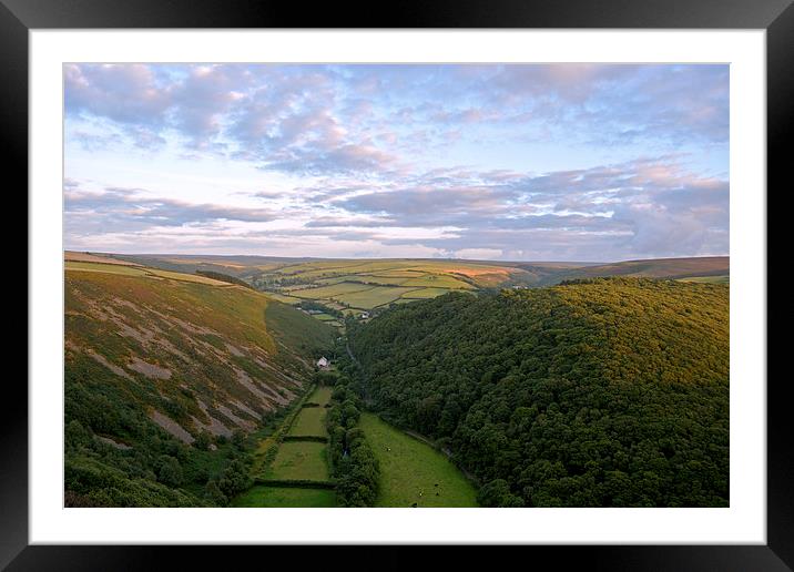 Exmoor from County Gate  Framed Mounted Print by graham young