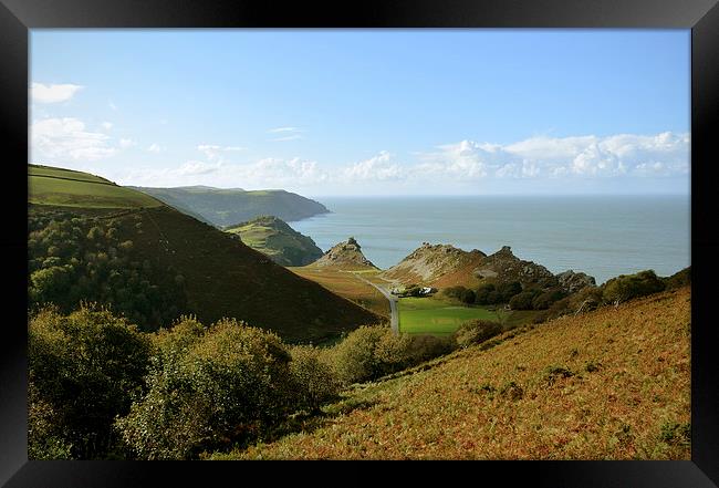 The Valley of Rocks  Framed Print by graham young