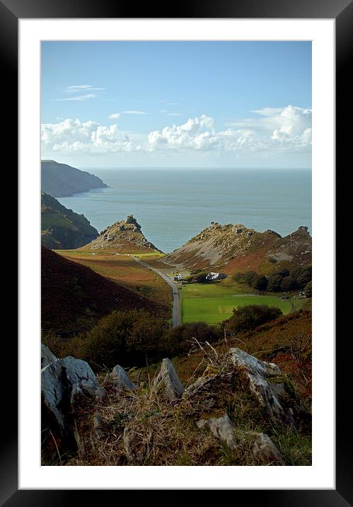 The Valley of Rocks  Framed Mounted Print by graham young