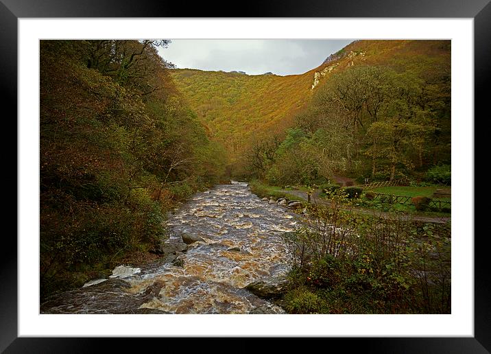Autumn at Watersmeet  Framed Mounted Print by graham young
