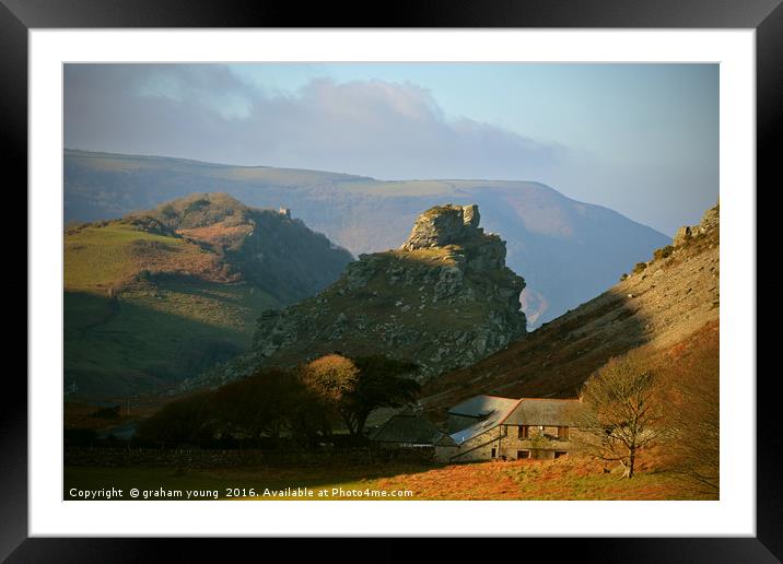 The Valley of Rocks Framed Mounted Print by graham young