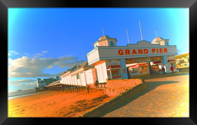 The Grand Pier at Weston Super Mare Framed Print by graham young