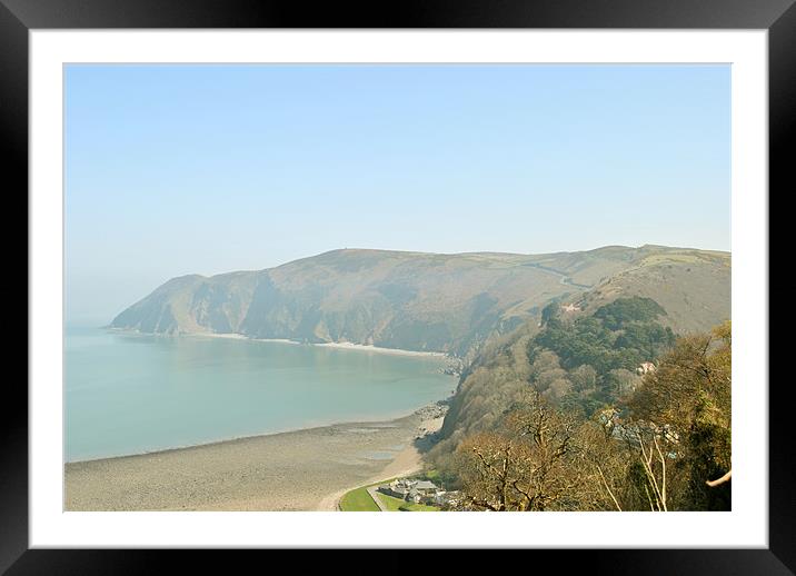 Foreland Point, North Devon Framed Mounted Print by graham young