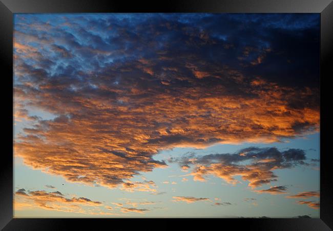Clouds at Dawn Framed Print by graham young