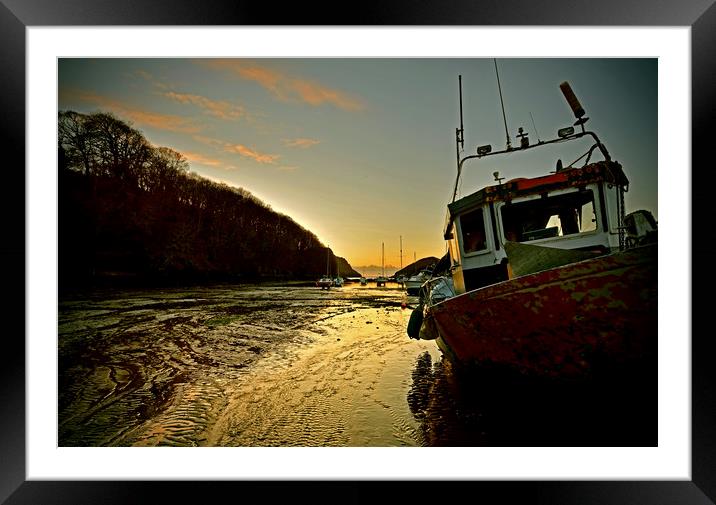 Watermouth Bay Sunset Framed Mounted Print by graham young