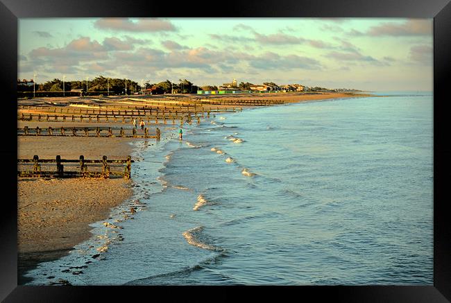An Evening Paddle at Littlehampton Framed Print by graham young