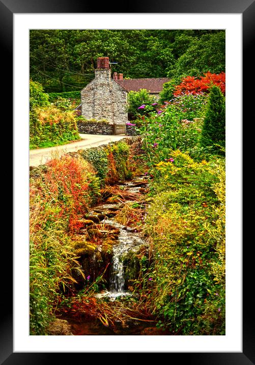 The Cottage By The Stream Framed Mounted Print by graham young