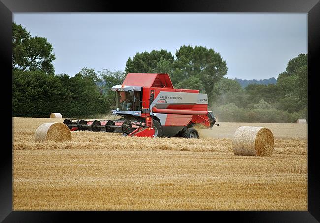 Bringing in the Harvest Framed Print by graham young