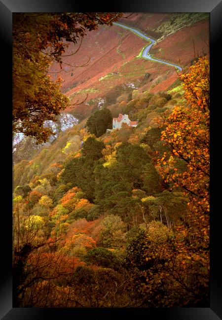 Autumn Colour on Countisbury Hill Framed Print by graham young