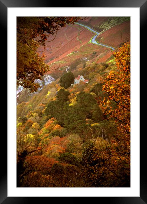 Autumn Colour on Countisbury Hill Framed Mounted Print by graham young
