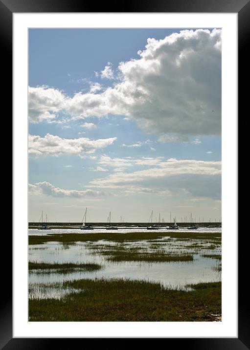 Keyhaven Harbour Framed Mounted Print by graham young
