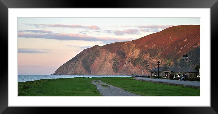 Foreland Point Panoramic Framed Mounted Print by graham young