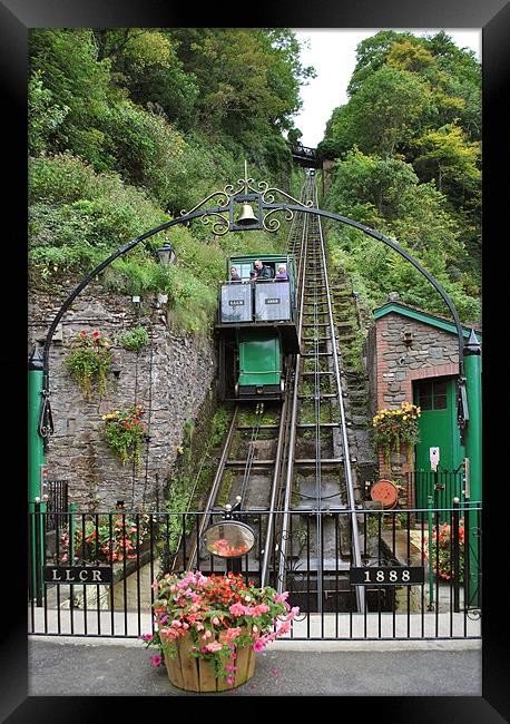 The Lynton and Lynmouth Cliff Railway Framed Print by graham young