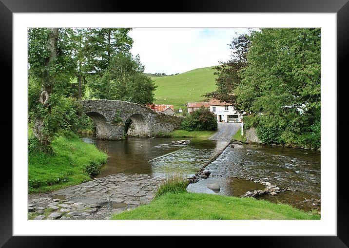 The Bridge at Malmsmead, Devon Framed Mounted Print by graham young