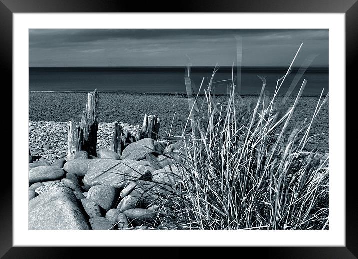 On Porlock Beach Framed Mounted Print by graham young