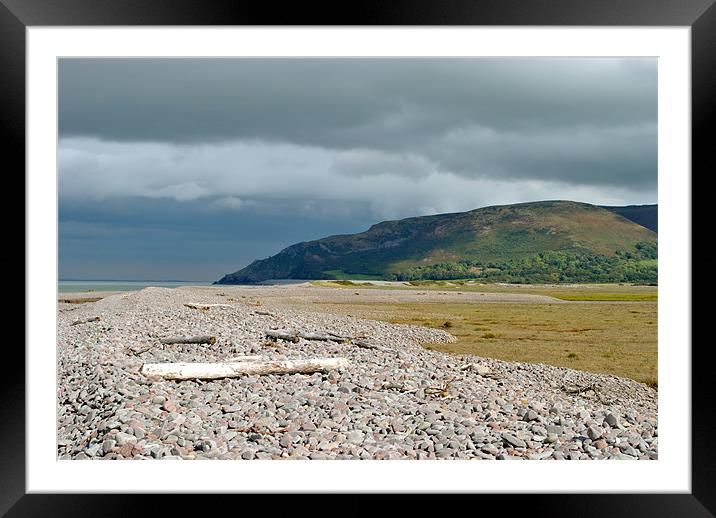 Hurlestone Point and Sparkhayes Marsh, Somerset Framed Mounted Print by graham young
