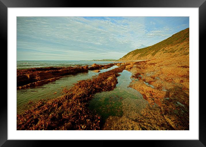 Bucks Mills Beach Framed Mounted Print by graham young