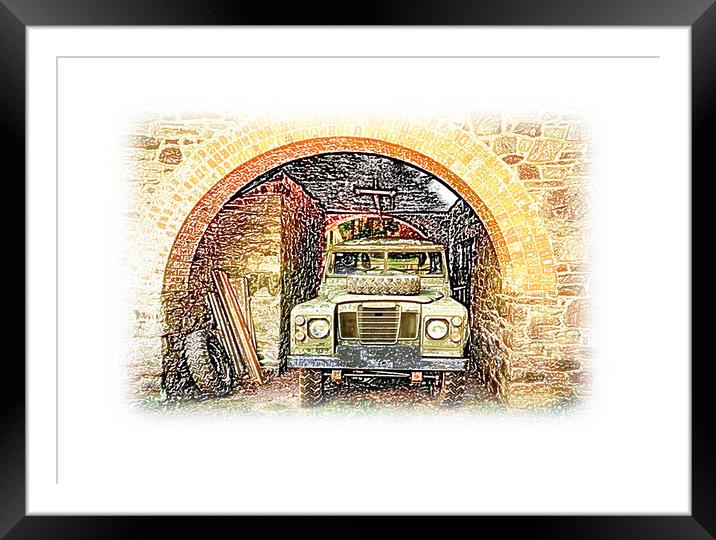 The Forgotten Land Rover Framed Mounted Print by graham young
