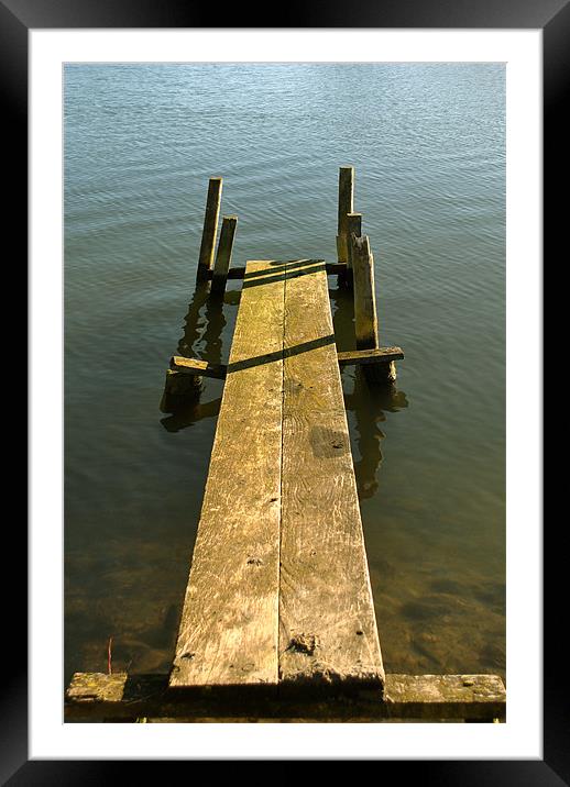 The Jetty Framed Mounted Print by graham young