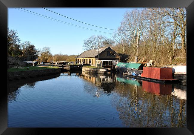 Bulbourne Dry Dock Framed Print by graham young