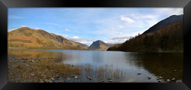 Buttermere Panorama Framed Print by graham young