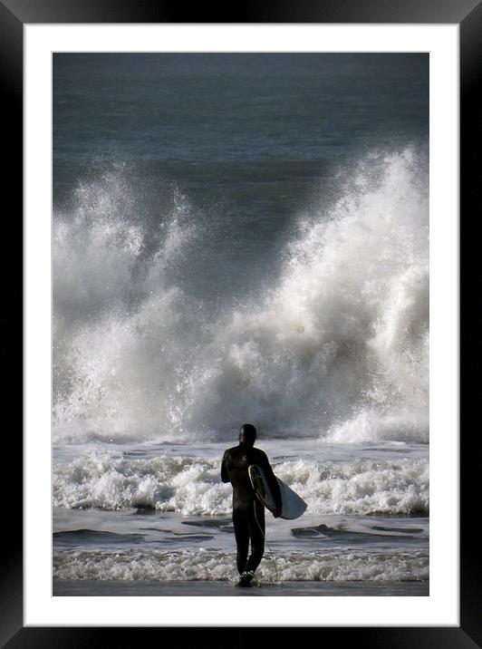 Into The Surf Framed Mounted Print by graham young