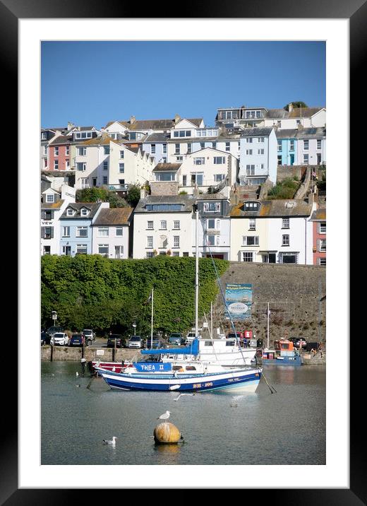 A Sunny Day in Brixham Framed Mounted Print by graham young