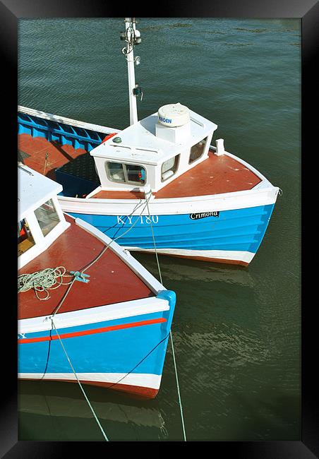 Whitby Fishing Boats Framed Print by graham young