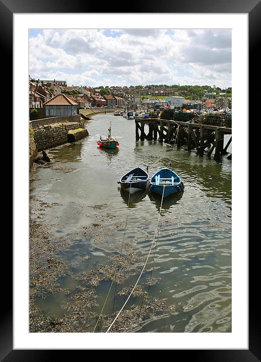 Fishing Boats at Whitby Framed Mounted Print by graham young
