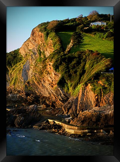 Majestic Coombe Martin Cliffs Framed Print by graham young