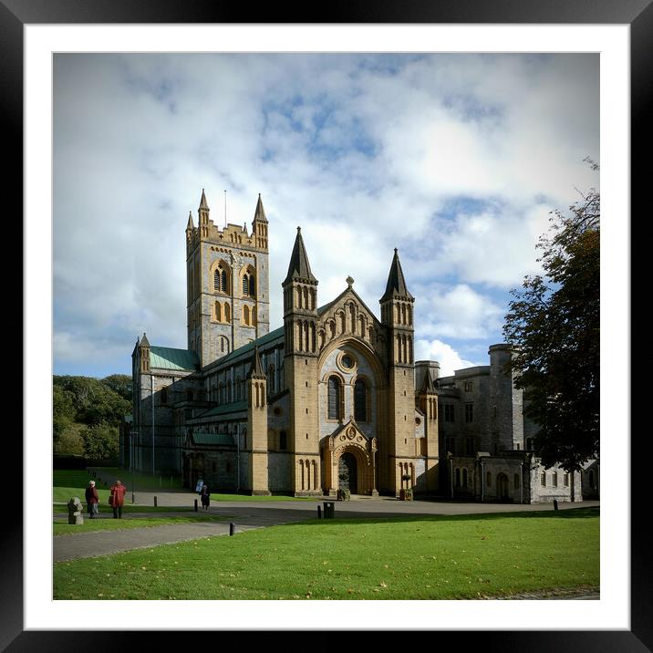 Majestic Buckfast Abbey on Dartmoor Framed Mounted Print by graham young