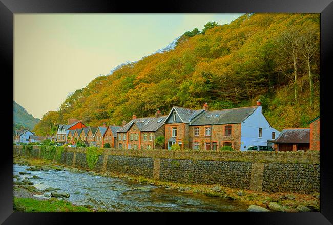 Tors Road in Early Autumn Framed Print by graham young