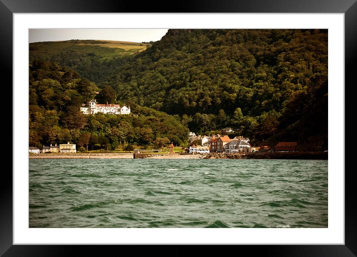 Lynmouth From The Sea Framed Mounted Print by graham young