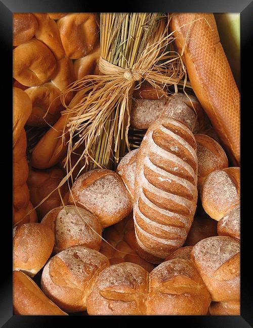 Bread display Framed Print by youssouf cader