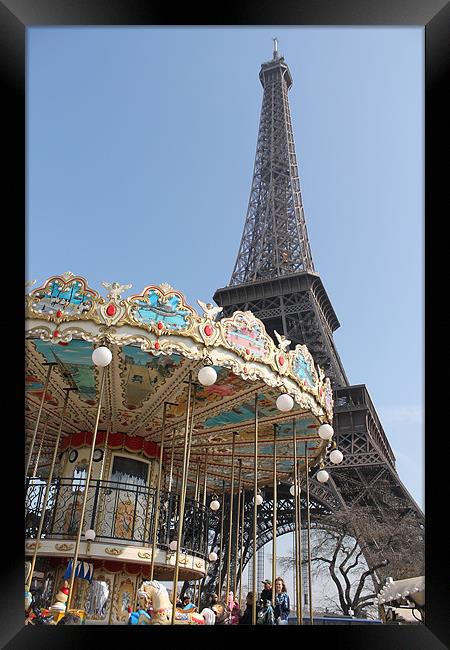 Eiffel Tower Framed Print by neal frost