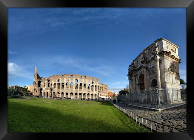 Rome Colosseum Framed Print by neal frost