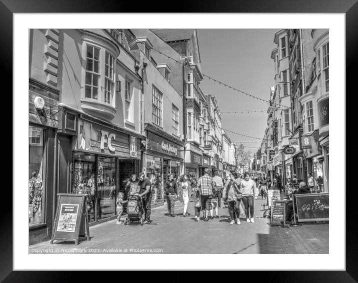 Bustling Weymouth Streets Framed Mounted Print by Nicola Clark