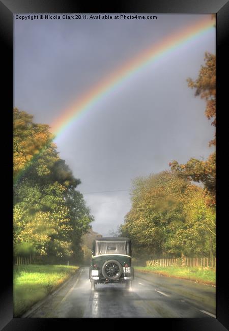 Beardmore Taxi Framed Print by Nicola Clark