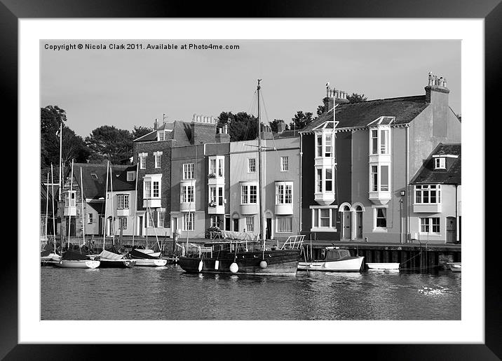 Weymouth Harbour Dorset Framed Mounted Print by Nicola Clark