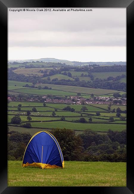 Camping Framed Print by Nicola Clark