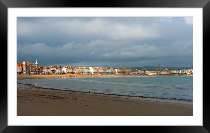 Sunlight On Weymouth Framed Mounted Print by Nicola Clark
