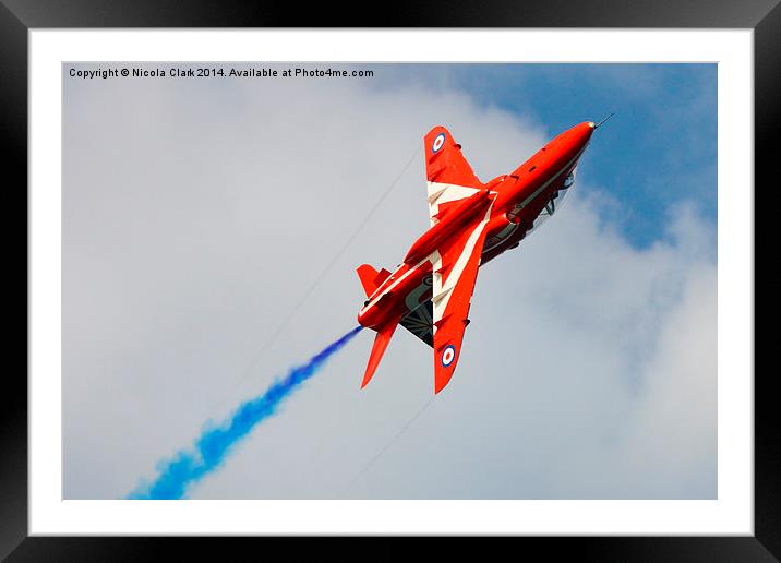 Red Arrow Framed Mounted Print by Nicola Clark