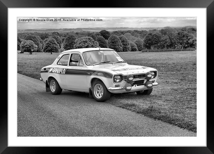 MK1 Escort   Framed Mounted Print by Nicola Clark