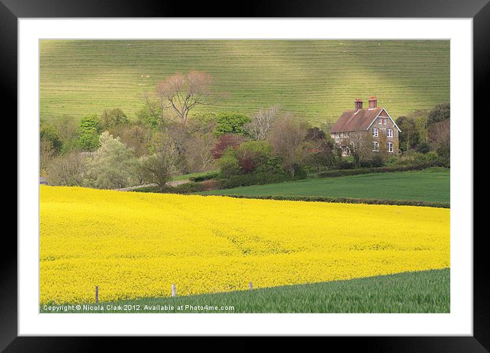 Rural Dorset Framed Mounted Print by Nicola Clark