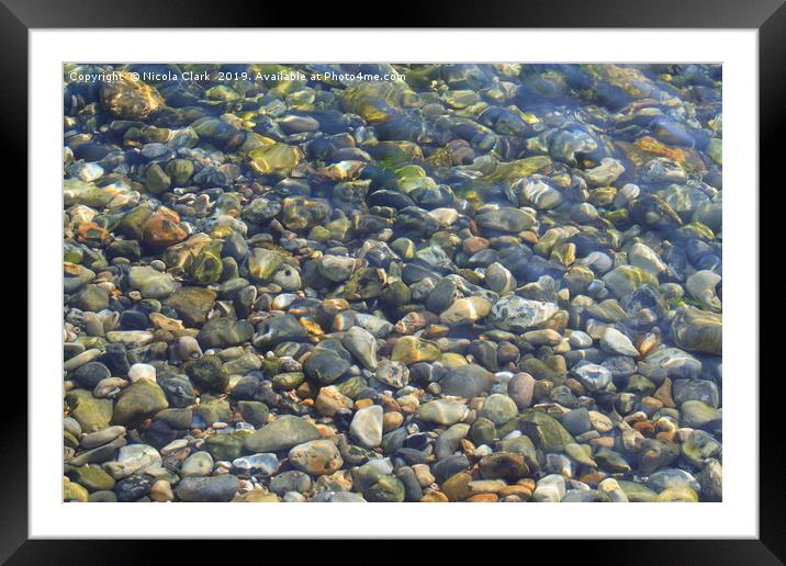 Shallow Water Framed Mounted Print by Nicola Clark