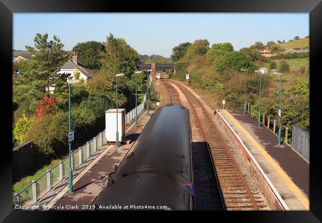 English Country Station Framed Print by Nicola Clark