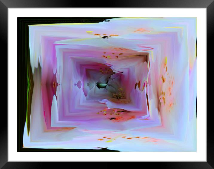 Optical illusion Framed Mounted Print by Nicola Clark